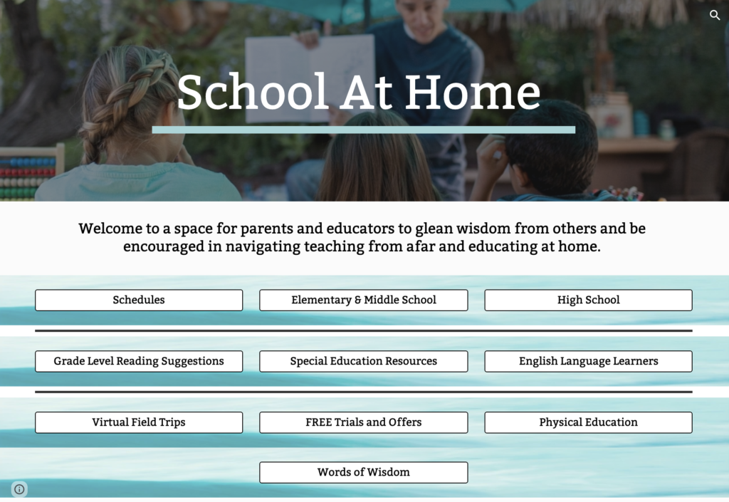 School at Home Resource