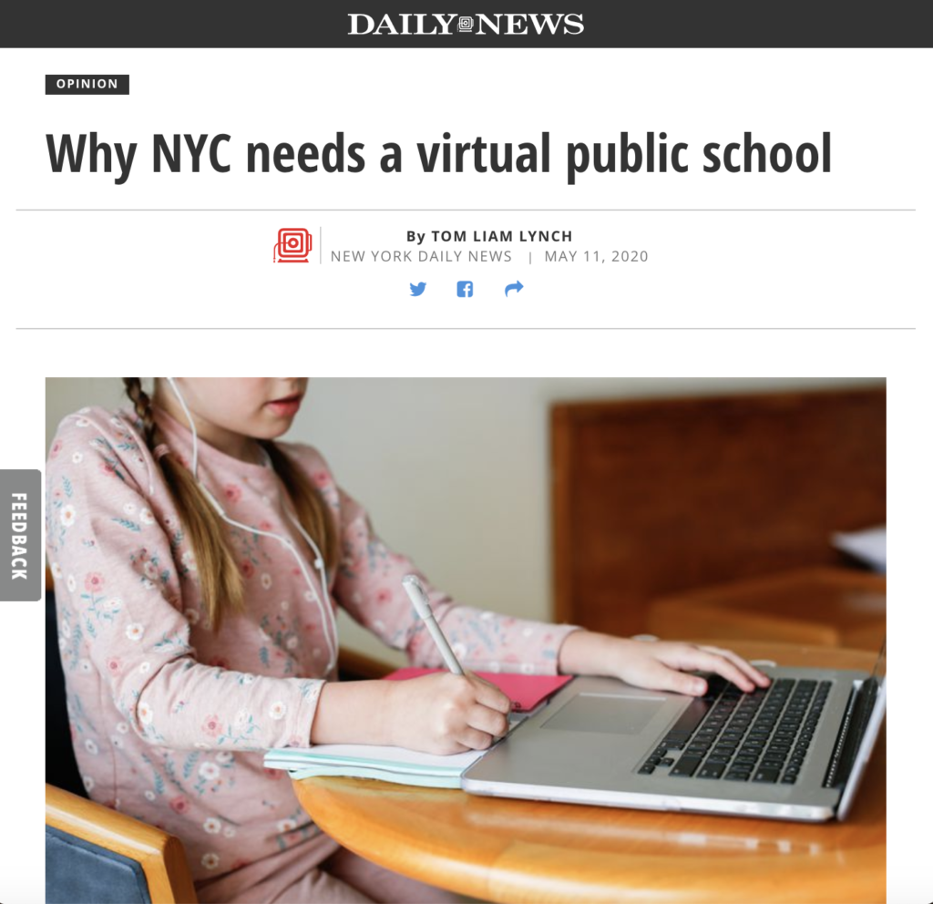 Why NYC Needs a Virtual Public School - Daily News